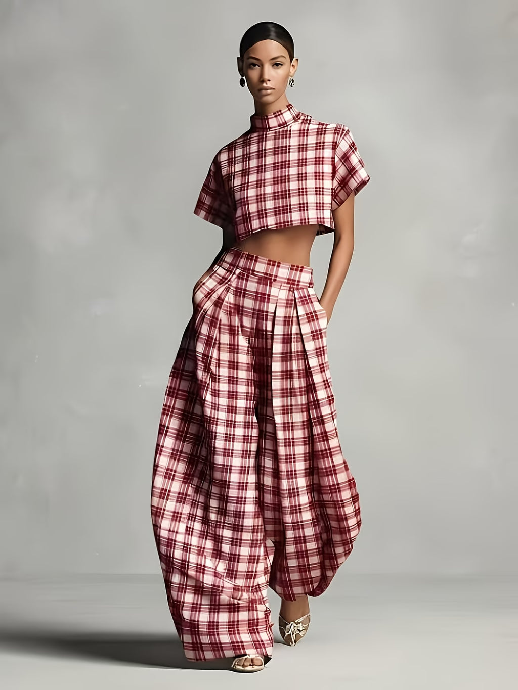 Retro red/white